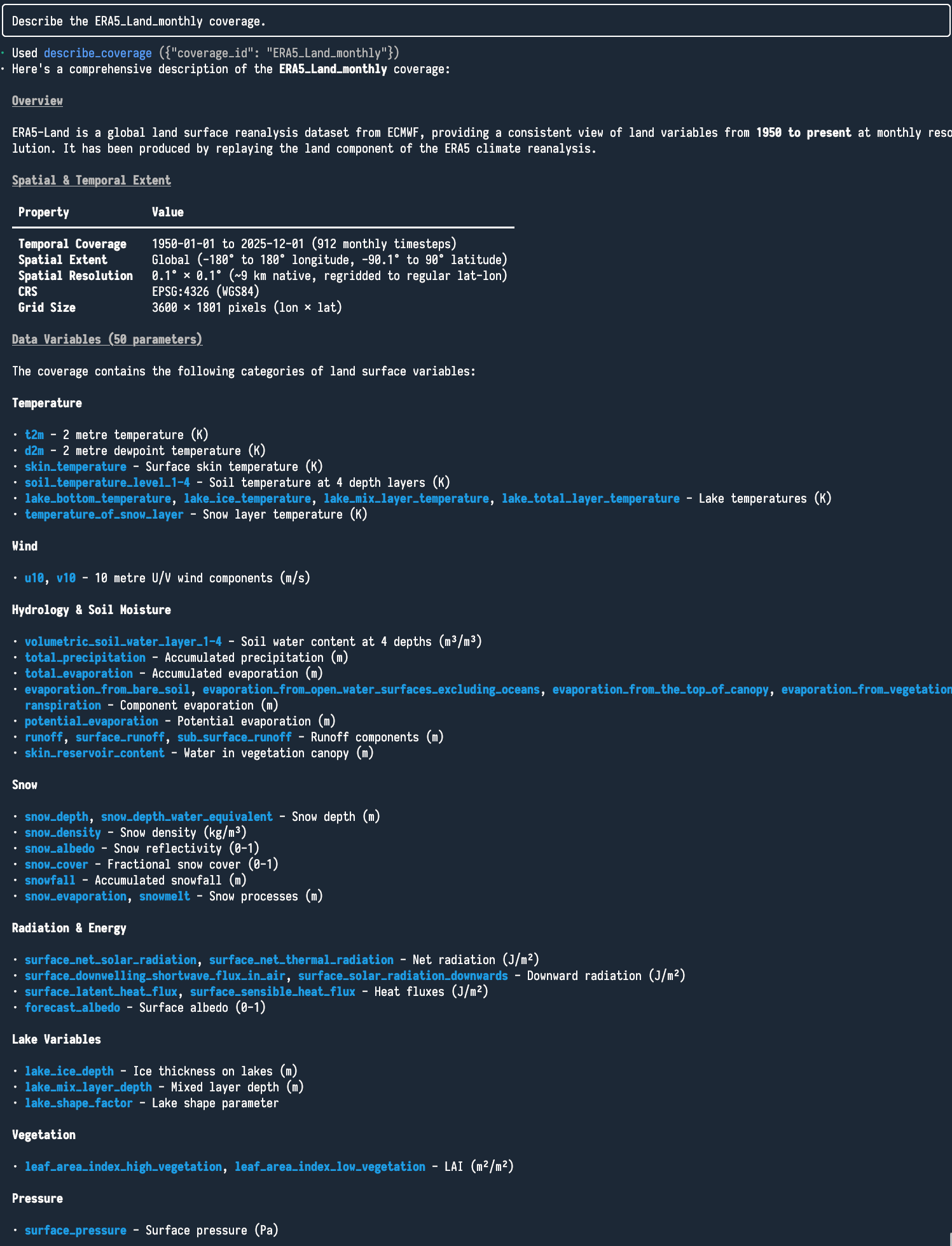 Describing ERA5_Land_monthly coverage metadata
