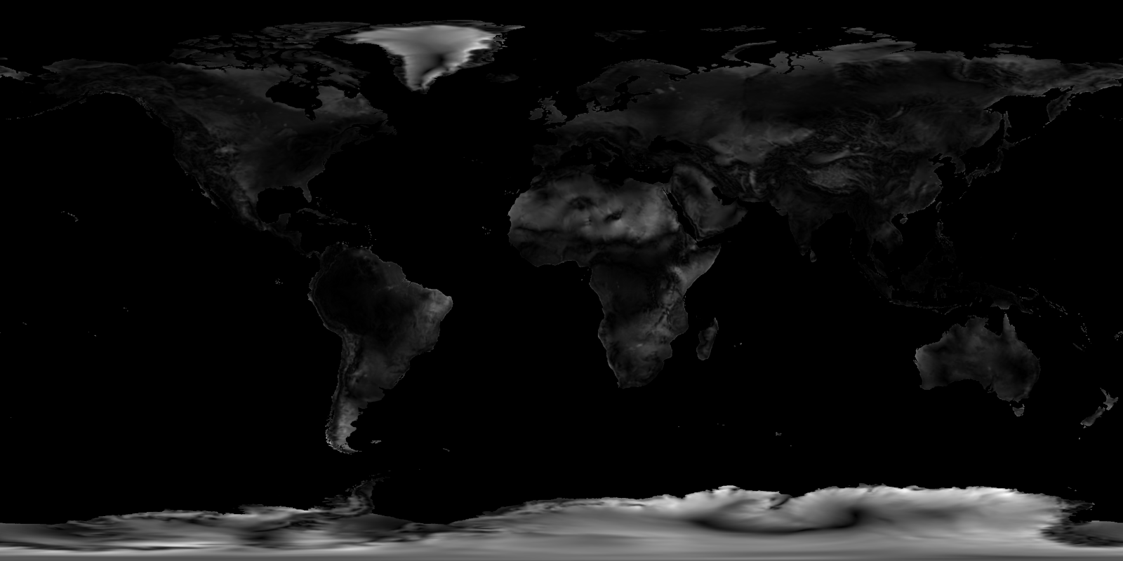 Global wind speed visualization result